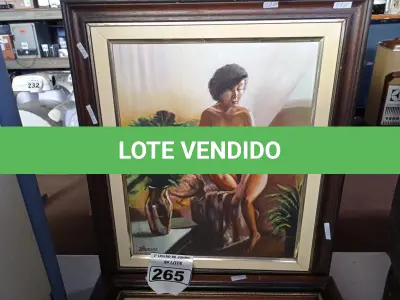 LOTE 265 - 02 QUADROS DECORATIVOS DE PINTURA A ÓLEO. (NO ESTADO) ATENÇÃO! FAZER A VISITAÇÃO ANTES DE ARREMATAR, NÃO SABEMOS SE FUNCIONA. LEILÃO NÃO TEM GARANTIA E NEM DEVOLUÇÃO, SUJEITO A POSSÍVEIS AVARIAS VISÍVEIS/OCULTAS E/OU AUSÊNCIA DE COMPONENTES.