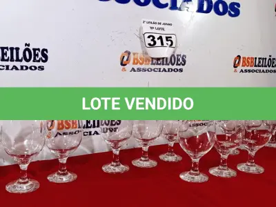 LOTE 315 - 12 TAÇAS PARA ÁGUA. (NO ESTADO) ATENÇÃO! FAZER A VISITAÇÃO ANTES DE ARREMATAR, NÃO SABEMOS SE FUNCIONA. LEILÃO NÃO TEM GARANTIA E NEM DEVOLUÇÃO, SUJEITO A POSSÍVEIS AVARIAS VISÍVEIS/OCULTAS E/OU AUSÊNCIA DE COMPONENTES.