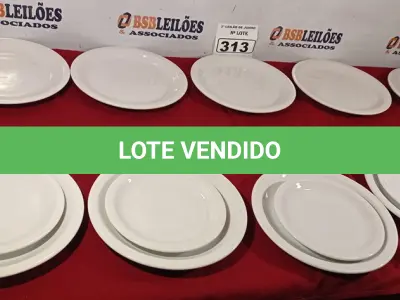 LOTE 313 - 10 PRATOS RASOS E 05 PRATOS DE SOBREMESA. (NO ESTADO) ATENÇÃO! FAZER A VISITAÇÃO ANTES DE ARREMATAR, NÃO SABEMOS SE FUNCIONA. LEILÃO NÃO TEM GARANTIA E NEM DEVOLUÇÃO, SUJEITO A POSSÍVEIS AVARIAS VISÍVEIS/OCULTAS E/OU AUSÊNCIA DE COMPONENTES.