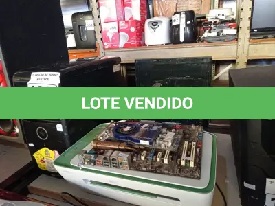 LOTE 132 - 04 NOTEBOOKS MARCAS E MODELOS DIVERSOS PARA RETIRADA DE PEÇAS, 01 CPU, 01 PLACA MÃE, 01 PLACA DE VÍDEO E 01 IMPRESSORA MARCA HP.  (NO ESTADO) ATENÇÃO! FAZER A VISITAÇÃO ANTES DE ARREMATAR, NÃO SABEMOS SE FUNCIONA. LEILÃO NÃO TEM GARANTIA E NEM DEVOLUÇÃO, SUJEITO A POSSÍVEIS AVARIAS VISÍVEIS/OCULTAS E/OU AUSÊNCIA DE COMPONENTES.