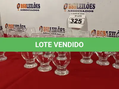 LOTE 325 - 24 TAÇAS PARA ÁGUA. (NO ESTADO) ATENÇÃO! FAZER A VISITAÇÃO ANTES DE ARREMATAR, NÃO SABEMOS SE FUNCIONA. LEILÃO NÃO TEM GARANTIA E NEM DEVOLUÇÃO, SUJEITO A POSSÍVEIS AVARIAS VISÍVEIS/OCULTAS E/OU AUSÊNCIA DE COMPONENTES.