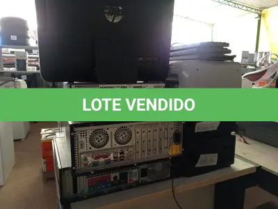 LOTE 269 - 02 MONITORES LCD E 01 HP 18 ALL IN ONE, 03 CPUS, 03 IMPRESSORAS, SENDO 02 MARCA EPSON E 01 HP, 03 TECLADOS E VÁRIOS TONERS. (NO ESTADO) ATENÇÃO! FAZER A VISITAÇÃO ANTES DE ARREMATAR, NÃO SABEMOS SE FUNCIONA. LEILÃO NÃO TEM GARANTIA E NEM DEVOLUÇÃO, SUJEITO A POSSÍVEIS AVARIAS VISÍVEIS/OCULTAS E/OU AUSÊNCIA DE COMPONENTES.