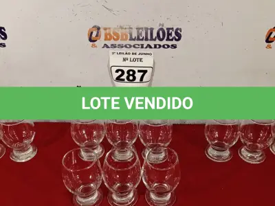 LOTE 287 - 12 TAÇAS PARA ÁGUA. (NO ESTADO) ATENÇÃO! FAZER A VISITAÇÃO ANTES DE ARREMATAR, NÃO SABEMOS SE FUNCIONA. LEILÃO NÃO TEM GARANTIA E NEM DEVOLUÇÃO, SUJEITO A POSSÍVEIS AVARIAS VISÍVEIS/OCULTAS E/OU AUSÊNCIA DE COMPONENTES.