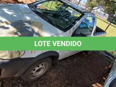 LOTE 030 - 01 FIAT STRADA PICK UP FIRE FLEX; PLACA: JIF-1584; ANO: 2009.  CHASSI: 9BD27803M97161591, RENAVAM: 00148259901; (PINTURA DO CAPÔ E TETO DESGASTADOS). (NO ESTADO)