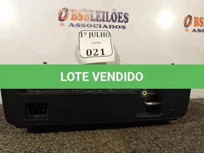 LOTE 021 - 01 PROJETOR LCD MULTIMIDIA, MODELO: EX536 MARCA OPTMA 220V. (NO ESTADO) ATENÇÃO! FAZER A VISITAÇÃO ANTES DE ARREMATAR, NÃO SABEMOS SE FUNCIONA. LEILÃO NÃO TEM GARANTIA E NEM DEVOLUÇÃO, SUJEITO A POSSÍVEIS AVARIAS VISÍVEIS/OCULTAS E/OU AUSÊNCIA DE COMPONENTES.