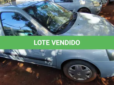 LOTE 011 - 01 RENAULT CLIO AUT1616VS; PLACA: JHM-0597; ANO: 2008. CHASSI: 8A1LB8E058L031615, RENAVAM: 00973881860; (NO ESTADO)