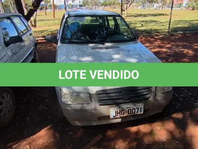 LOTE 021 - 01 FIAT UNO MILLE WAY ECON; PLACA: JHG-0071; ANO: 2009.  CHASSI: 9BD15844AA6266453, RENAVAM: 00143778889 (VEÍCULO NÃO FUNCIONA, BOMBA DE COMBUSTÍVEL TRAVADA) (NO ESTADO)