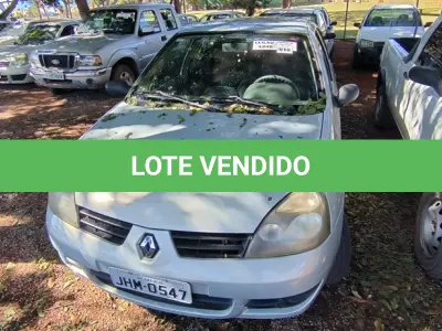 LOTE 010 - 01 RENAULT CLIO; PLACA: JHM-0547; ANO: 2008. CHASSI: 8A1LB8E058L032091, RENAVAM: 00973903783; (NO ESTADO)