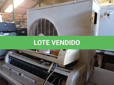 LOTE 176 - 03 SUCATAS DE CONDICIONADORAS DE AR. (NO ESTADO) ATENÇÃO! FAZER A VISITAÇÃO ANTES DE ARREMATAR, NÃO SABEMOS SE FUNCIONA. LEILÃO NÃO TEM GARANTIA E NEM DEVOLUÇÃO, SUJEITO A POSSÍVEIS AVARIAS VISÍVEIS/OCULTAS E/OU AUSÊNCIA DE COMPONENTES.