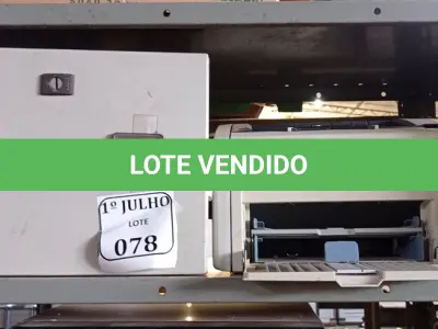 LOTE 078 - 01 IMPRESSORA HP LASER JET 1022N E 01 QUADRO DE ENERGIA. (NO ESTADO) ATENÇÃO! FAZER A VISITAÇÃO ANTES DE ARREMATAR, NÃO SABEMOS SE FUNCIONA. LEILÃO NÃO TEM GARANTIA E NEM DEVOLUÇÃO, SUJEITO A POSSÍVEIS AVARIAS VISÍVEIS/OCULTAS E/OU AUSÊNCIA DE COMPONENTES.
