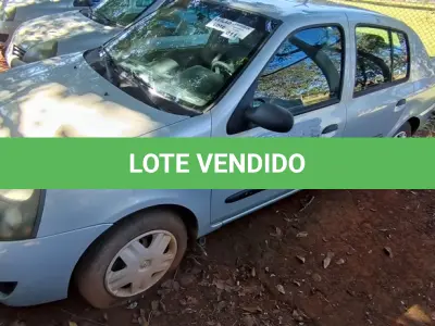 LOTE 011 - 01 RENAULT CLIO AUT1616VS; PLACA: JHM-0597; ANO: 2008. CHASSI: 8A1LB8E058L031615, RENAVAM: 00973881860; (NO ESTADO)