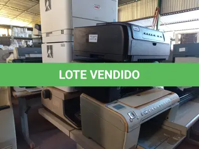 LOTE 179 - 05 IMPRESSORAS, SENDO 01 MATRICIAL E 01 MÁQUINA DE ESCREVER ANTIGA. (NO ESTADO) ATENÇÃO! FAZER A VISITAÇÃO ANTES DE ARREMATAR, NÃO SABEMOS SE FUNCIONA. LEILÃO NÃO TEM GARANTIA E NEM DEVOLUÇÃO, SUJEITO A POSSÍVEIS AVARIAS VISÍVEIS/OCULTAS E/OU AUSÊNCIA DE COMPONENTES.
