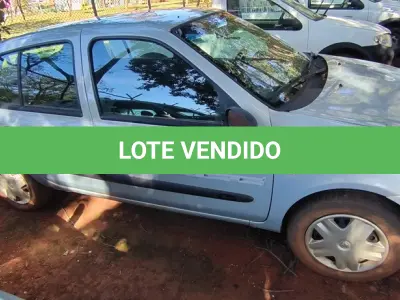 LOTE 007 - 01 RENAULT CLIO AUT1616VS; PLACA: JHM-0577; ANO: 2008; CHASSI: 8A1LB8E058L033258, RENAVAM: 00973885203; VEÍCULO NÃO FUNCIONA, CORREIA DENTADA QUEBRADA. (NO ESTADO)
