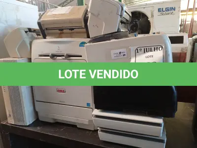 LOTE 188 - 01 LOTE COM IMPRESSORAS E SCANNERS. (NO ESTADO) ATENÇÃO! FAZER A VISITAÇÃO ANTES DE ARREMATAR, NÃO SABEMOS SE FUNCIONA. LEILÃO NÃO TEM GARANTIA E NEM DEVOLUÇÃO, SUJEITO A POSSÍVEIS AVARIAS VISÍVEIS/OCULTAS E/OU AUSÊNCIA DE COMPONENTES.