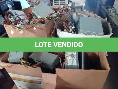 LOTE 149 - 01 LOTE COM FONTES PARA COMPUTADORES, TELEFONES E TECLADOS. (NO ESTADO) ATENÇÃO! FAZER A VISITAÇÃO ANTES DE ARREMATAR, NÃO SABEMOS SE FUNCIONA. LEILÃO NÃO TEM GARANTIA E NEM DEVOLUÇÃO, SUJEITO A POSSÍVEIS AVARIAS VISÍVEIS/OCULTAS E/OU AUSÊNCIA DE COMPONENTES.