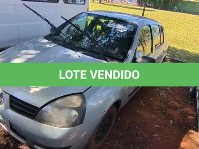 LOTE 014 - 01 RENAULT CLIO AUT1616VS; PLACA: JHM-0617; ANO: 2008. CHASSI: 8A1LB8E058L030886, RENAVAM: 00973876700;(NO ESTADO)
