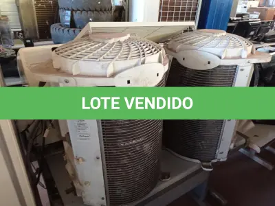 LOTE 181 - 01 LOTE COM SUCATAS DE CONDICIONADORA DE AR. (NO ESTADO) ATENÇÃO! FAZER A VISITAÇÃO ANTES DE ARREMATAR, NÃO SABEMOS SE FUNCIONA. LEILÃO NÃO TEM GARANTIA E NEM DEVOLUÇÃO, SUJEITO A POSSÍVEIS AVARIAS VISÍVEIS/OCULTAS E/OU AUSÊNCIA DE COMPONENTES.