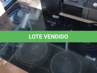 LOTE 053 - 01 COOKTOP DE INDUÇÃO 05 BOCAS MODELO: EC8100 MARCA ELETROMEC COM AVARIAS.  (NO ESTADO) ATENÇÃO! FAZER A VISITAÇÃO ANTES DE ARREMATAR, NÃO SABEMOS SE FUNCIONA. LEILÃO NÃO TEM GARANTIA E NEM DEVOLUÇÃO, SUJEITO A POSSÍVEIS AVARIAS VISÍVEIS/OCULTAS E/OU AUSÊNCIA DE COMPONENTES.