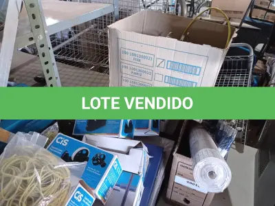 LOTE 054 - 01 LOTE COM DIVERSOS MATERIAIS PARA ESCRITÓRIO. (NO ESTADO) ATENÇÃO! FAZER A VISITAÇÃO ANTES DE ARREMATAR, NÃO SABEMOS SE FUNCIONA. LEILÃO NÃO TEM GARANTIA E NEM DEVOLUÇÃO, SUJEITO A POSSÍVEIS AVARIAS VISÍVEIS/OCULTAS E/OU AUSÊNCIA DE COMPONENTES.