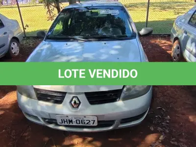LOTE 008 - 01 RENAULT CLIO AUT1616VS; PLACA: JHM-0627; ANO: 2008. CHASSI: 8A1LB8E058L033341, RENAVAM: 00973873230;(NO ESTADO)