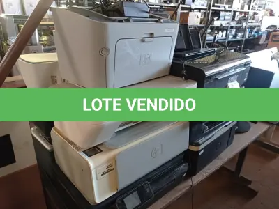 LOTE 138 - 14 IMPRESSORAS MARCAS E MODELOS DIVERSOS PARA RETIRADA DE PEÇAS. (NO ESTADO) ATENÇÃO! FAZER A VISITAÇÃO ANTES DE ARREMATAR, NÃO SABEMOS SE FUNCIONA. LEILÃO NÃO TEM GARANTIA E NEM DEVOLUÇÃO, SUJEITO A POSSÍVEIS AVARIAS VISÍVEIS/OCULTAS E/OU AUSÊNCIA DE COMPONENTES.