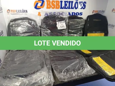 LOTE 131 - 01 LOTE COM 11 BOLSAS/MOCHILAS. (NO ESTADO) ATENÇÃO! FAZER A VISITAÇÃO ANTES DE ARREMATAR, NÃO SABEMOS SE FUNCIONA. LEILÃO NÃO TEM GARANTIA E NEM DEVOLUÇÃO, SUJEITO A POSSÍVEIS AVARIAS VISÍVEIS/OCULTAS E/OU AUSÊNCIA DE COMPONENTES.