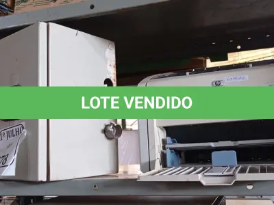 LOTE 078 - 01 IMPRESSORA HP LASER JET 1022N E 01 QUADRO DE ENERGIA. (NO ESTADO) ATENÇÃO! FAZER A VISITAÇÃO ANTES DE ARREMATAR, NÃO SABEMOS SE FUNCIONA. LEILÃO NÃO TEM GARANTIA E NEM DEVOLUÇÃO, SUJEITO A POSSÍVEIS AVARIAS VISÍVEIS/OCULTAS E/OU AUSÊNCIA DE COMPONENTES.