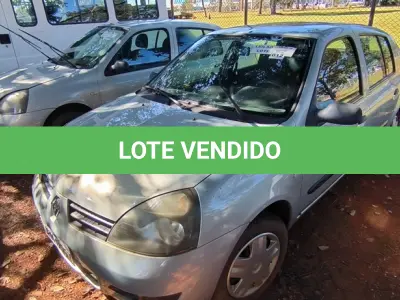 LOTE 012 - 01 RENAULT CLIO; PLACA: JHM-0557; ANO: 2008 CHASSI: 8A1LB8E058L031160, RENAVAM: 00973902736;   (NO ESTADO)