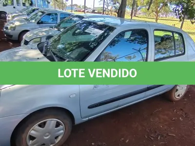LOTE 007 - 01 RENAULT CLIO AUT1616VS; PLACA: JHM-0577; ANO: 2008; CHASSI: 8A1LB8E058L033258, RENAVAM: 00973885203; VEÍCULO NÃO FUNCIONA, CORREIA DENTADA QUEBRADA. (NO ESTADO)