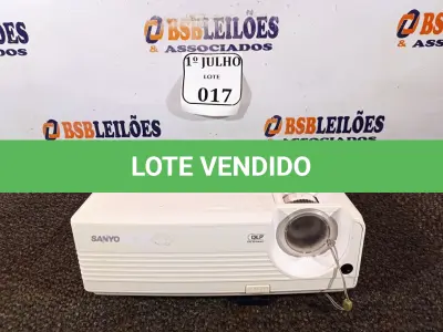 LOTE 017 - 01 PROJETOR LCD MULTIMIDIA, MODELO: PDG-DSU20N MARCA SANYO 220V. (NO ESTADO) ATENÇÃO! FAZER A VISITAÇÃO ANTES DE ARREMATAR, NÃO SABEMOS SE FUNCIONA. LEILÃO NÃO TEM GARANTIA E NEM DEVOLUÇÃO, SUJEITO A POSSÍVEIS AVARIAS VISÍVEIS/OCULTAS E/OU AUSÊNCIA DE COMPONENTES.
