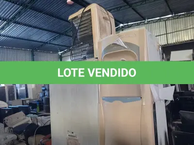 LOTE 186 - 01 FRIGOBAR COM DEFEITO E 03 PURIFICADORES DE ÁGUA, SENDO 01 APENAS PARA RETIRADA DE PEÇAS E 02 LIGANDO.  (NO ESTADO) ATENÇÃO! FAZER A VISITAÇÃO ANTES DE ARREMATAR, NÃO SABEMOS SE FUNCIONA. LEILÃO NÃO TEM GARANTIA E NEM DEVOLUÇÃO, SUJEITO A POSSÍVEIS AVARIAS VISÍVEIS/OCULTAS E/OU AUSÊNCIA DE COMPONENTES.