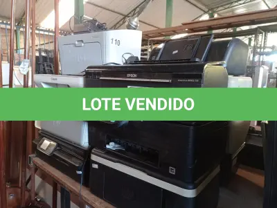 LOTE 138 - 14 IMPRESSORAS MARCAS E MODELOS DIVERSOS PARA RETIRADA DE PEÇAS. (NO ESTADO) ATENÇÃO! FAZER A VISITAÇÃO ANTES DE ARREMATAR, NÃO SABEMOS SE FUNCIONA. LEILÃO NÃO TEM GARANTIA E NEM DEVOLUÇÃO, SUJEITO A POSSÍVEIS AVARIAS VISÍVEIS/OCULTAS E/OU AUSÊNCIA DE COMPONENTES.