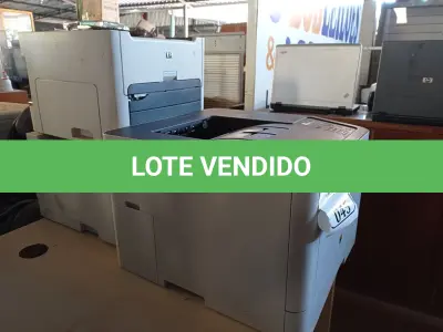 LOTE 045 - 03 IMPRESSORAS, SENDO 01 COLOR MODELO: CLP-680ND 110V, 01 HP LASERJET P2035 E 01 HP LASERJET 1320 AMBAS 110V. (NO ESTADO) ATENÇÃO! FAZER A VISITAÇÃO ANTES DE ARREMATAR, NÃO SABEMOS SE FUNCIONA. LEILÃO NÃO TEM GARANTIA E NEM DEVOLUÇÃO, SUJEITO A POSSÍVEIS AVARIAS VISÍVEIS/OCULTAS E/OU AUSÊNCIA DE COMPONENTES.