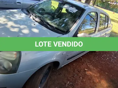LOTE 008 - 01 RENAULT CLIO AUT1616VS; PLACA: JHM-0627; ANO: 2008. CHASSI: 8A1LB8E058L033341, RENAVAM: 00973873230;(NO ESTADO)