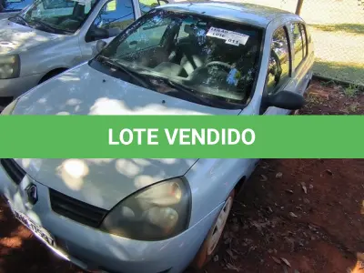 LOTE 011 - 01 RENAULT CLIO AUT1616VS; PLACA: JHM-0597; ANO: 2008. CHASSI: 8A1LB8E058L031615, RENAVAM: 00973881860; (NO ESTADO)
