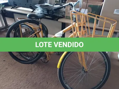 LOTE 113 - 01 BICICLETA CARGUEIRA E 02 PNEUS. (NO ESTADO) ATENÇÃO! FAZER A VISITAÇÃO ANTES DE ARREMATAR, NÃO SABEMOS SE FUNCIONA. LEILÃO NÃO TEM GARANTIA E NEM DEVOLUÇÃO, SUJEITO A POSSÍVEIS AVARIAS VISÍVEIS/OCULTAS E/OU AUSÊNCIA DE COMPONENTES.