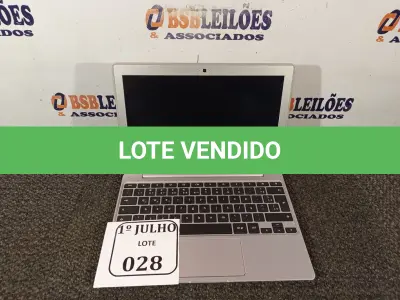 LOTE 028 - 01 NOTEBOOK MODELO: XE500C12 MARCA SAMSUNG SEM FONTE 12V. (NO ESTADO) ATENÇÃO! FAZER A VISITAÇÃO ANTES DE ARREMATAR, NÃO SABEMOS SE FUNCIONA. LEILÃO NÃO TEM GARANTIA E NEM DEVOLUÇÃO, SUJEITO A POSSÍVEIS AVARIAS VISÍVEIS/OCULTAS E/OU AUSÊNCIA DE COMPONENTES.