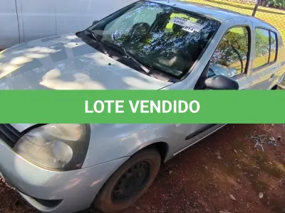 LOTE 014 - 01 RENAULT CLIO AUT1616VS; PLACA: JHM-0617; ANO: 2008. CHASSI: 8A1LB8E058L030886, RENAVAM: 00973876700;(NO ESTADO)