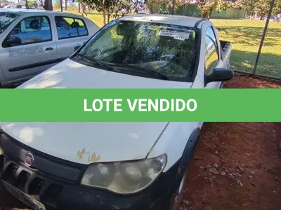 LOTE 019 - 01 FIAT STRADA PICK UP FIRE FLEX; PLACA: JIF-1604; ANO: 2009. CHASSI: 9BD27803M97161335, RENAVAM: 00148263062; (VEÍCULO NÃO FUNCIONA, BOMBA DE COMBUSTÍVEL TRAVADA). (NO ESTADO)