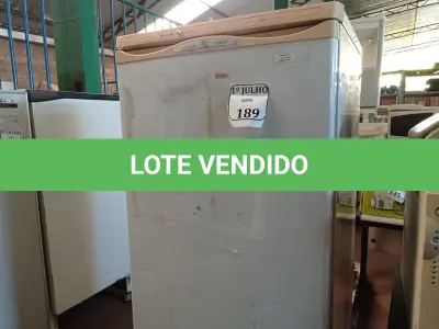 LOTE 189 - 01 FREEZER 260 MARCA CCE COM AVARIAS. (NO ESTADO) ATENÇÃO! FAZER A VISITAÇÃO ANTES DE ARREMATAR, NÃO SABEMOS SE FUNCIONA. LEILÃO NÃO TEM GARANTIA E NEM DEVOLUÇÃO, SUJEITO A POSSÍVEIS AVARIAS VISÍVEIS/OCULTAS E/OU AUSÊNCIA DE COMPONENTES.
