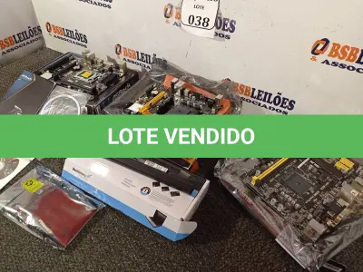 LOTE 038 - 01 PLACA-MÃE AM1M-A/BR, 01 PLACA A68MDE MOTHERBOARD, 01 B75M-DGS R2.0 E 02 BATERIAS PARA NOTEBOOK. (NO ESTADO) ATENÇÃO! FAZER A VISITAÇÃO ANTES DE ARREMATAR, NÃO SABEMOS SE FUNCIONA. LEILÃO NÃO TEM GARANTIA E NEM DEVOLUÇÃO, SUJEITO A POSSÍVEIS AVARIAS VISÍVEIS/OCULTAS E/OU AUSÊNCIA DE COMPONENTES.