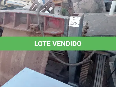 LOTE 326 - 01 CORTADORA DE CHAPAS. (NO ESTADO) ATENÇÃO! FAZER A VISITAÇÃO ANTES DE ARREMATAR, NÃO SABEMOS SE FUNCIONA. LEILÃO NÃO TEM GARANTIA E NEM DEVOLUÇÃO, SUJEITO A POSSÍVEIS AVARIAS VISÍVEIS/OCULTAS E/OU AUSÊNCIA DE COMPONENTES.
