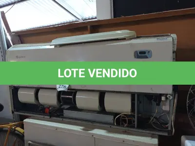 LOTE 276 - 01 SUCATA DE AR-CONDICIONADO. (NO ESTADO) ATENÇÃO! FAZER A VISITAÇÃO ANTES DE ARREMATAR, NÃO SABEMOS SE FUNCIONA. LEILÃO NÃO TEM GARANTIA E NEM DEVOLUÇÃO, SUJEITO A POSSÍVEIS AVARIAS VISÍVEIS/OCULTAS E/OU AUSÊNCIA DE COMPONENTES.