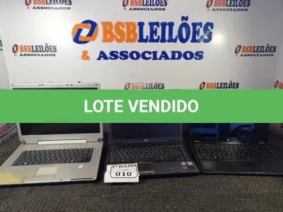 LOTE 010 - 03 NOTEBOOK'S PARA RETIRADA DE PEÇAS MARCAS E MODELOS DIVERSOS. (NO ESTADO) ATENÇÃO! FAZER A VISITAÇÃO ANTES DE ARREMATAR, NÃO SABEMOS SE FUNCIONA. LEILÃO NÃO TEM GARANTIA E NEM DEVOLUÇÃO, SUJEITO A POSSÍVEIS AVARIAS VISÍVEIS/OCULTAS E/OU AUSÊNCIA DE COMPONENTES.