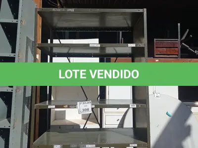 LOTE 308 - 01 ARMÁRIO DE AÇO COM 06 PRATELEIRAS. (NO ESTADO) ATENÇÃO! FAZER A VISITAÇÃO ANTES DE ARREMATAR, NÃO SABEMOS SE FUNCIONA. LEILÃO NÃO TEM GARANTIA E NEM DEVOLUÇÃO, SUJEITO A POSSÍVEIS AVARIAS VISÍVEIS/OCULTAS E/OU AUSÊNCIA DE COMPONENTES.
