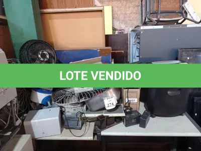 LOTE 274 - 01 LOTE COM VENTILADORES, 02 FRAGMENTADORAS DE PAPEL E VARIADOS. (NO ESTADO) ATENÇÃO! FAZER A VISITAÇÃO ANTES DE ARREMATAR, NÃO SABEMOS SE FUNCIONA. LEILÃO NÃO TEM GARANTIA E NEM DEVOLUÇÃO, SUJEITO A POSSÍVEIS AVARIAS VISÍVEIS/OCULTAS E/OU AUSÊNCIA DE COMPONENTES.