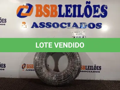 LOTE 100 - 01 ROLO DE CABO FLEXÍVEL 1×10,00MM NA COR PRETA. (NO ESTADO) ATENÇÃO! FAZER A VISITAÇÃO ANTES DE ARREMATAR, NÃO SABEMOS SE FUNCIONA. LEILÃO NÃO TEM GARANTIA E NEM DEVOLUÇÃO, SUJEITO A POSSÍVEIS AVARIAS VISÍVEIS/OCULTAS E/OU AUSÊNCIA DE COMPONENTES.