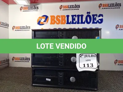 LOTE 113 - 03 CPUS MARCA DELL DDR3 SEM HD E SEM MEMÓRIA. (NO ESTADO) ATENÇÃO! FAZER A VISITAÇÃO ANTES DE ARREMATAR, NÃO SABEMOS SE FUNCIONA. LEILÃO NÃO TEM GARANTIA E NEM DEVOLUÇÃO, SUJEITO A POSSÍVEIS AVARIAS VISÍVEIS/OCULTAS E/OU AUSÊNCIA DE COMPONENTES.