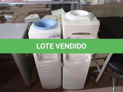 LOTE 287 - 02 BEBEDOUROS PARA GARRAFÃO 220V. (NO ESTADO) ATENÇÃO! FAZER A VISITAÇÃO ANTES DE ARREMATAR, NÃO SABEMOS SE FUNCIONA. LEILÃO NÃO TEM GARANTIA E NEM DEVOLUÇÃO, SUJEITO A POSSÍVEIS AVARIAS VISÍVEIS/OCULTAS E/OU AUSÊNCIA DE COMPONENTES.