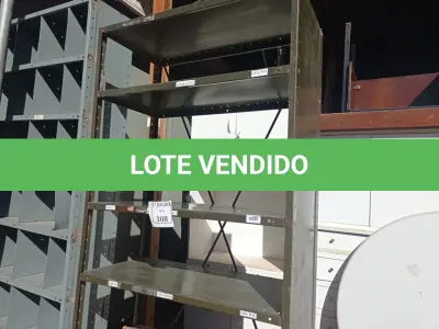LOTE 308 - 01 ARMÁRIO DE AÇO COM 06 PRATELEIRAS. (NO ESTADO) ATENÇÃO! FAZER A VISITAÇÃO ANTES DE ARREMATAR, NÃO SABEMOS SE FUNCIONA. LEILÃO NÃO TEM GARANTIA E NEM DEVOLUÇÃO, SUJEITO A POSSÍVEIS AVARIAS VISÍVEIS/OCULTAS E/OU AUSÊNCIA DE COMPONENTES.